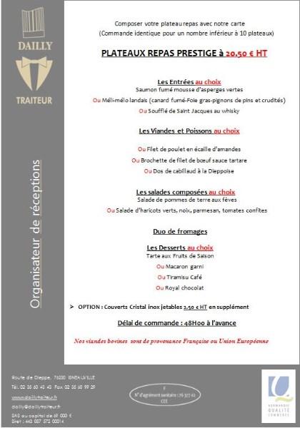 Nouvelle Plaquette de Plateaux REpas Avril 2018