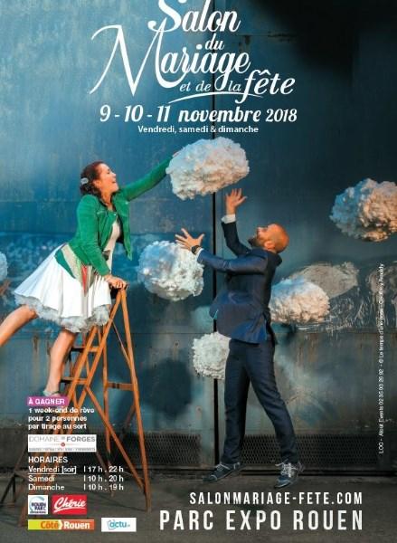 Le Salon du Mariage et de la FêteWeek-end du 9-10-11 novembre 2018 au Parc des Expositions de ROUEN.